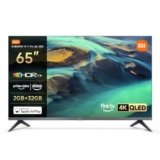Xiaomi TV F Pro 65,65 pollici (165 cm),4K UHD QLED,Smart TV, Fire TV, Triple Tuner DVB-C/S/S2/T/T2, HDR10+, 60Hz con 120Hz Game Boost Mode, MEMC,Controllo Vocale Alexa,2GB+32GB,Compatibile con AirPlay
