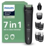Rifinitore Philips Multigroom serie 3000 tutto in uno 7 in 1 – Rifinitore per barba e capelli, Lame autoaffilanti delicate sulla pelle, 10 impostazioni di lunghezza, Modello MG3930/15
