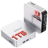 GEEKOM A6 Mini PC con AMD Ryzen 7 6800H|16GB DDR5 RAM(Espandibile,Non LPDDR) e 1TB SSD,LAN 2.5G Ultra Veloce| Mini PC Windows 11 Pro |USB4.0,8K@60Hz/4K@120Hz,Slot SD,USB 4.0| per Ufficio e Lavoro