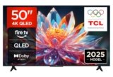 TCL 50T6C 50” QLED TV 4K HDR, FireTV (SmartTV con Dolby Vision e Atmos, HDR10+, Premi e Chiedi ad Alexa)