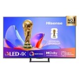 Hisense TV 50″ QLED 4K 2025 50A72Q, Smart TV VIDAA U8, Dolby Vision, HDR 10+, Game Mode Plus, Dolby Atmos, Alexa Built-in, VIDAA Voice, Tuner DVB-T2/S2 HEVC 10, lativù 4K, 50”