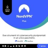 NordVPN Plus, 1-Anno, VPN e Software Password Manager, Codice Digitale