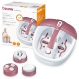 Beurer FB 35 Pediluvio con Idromassaggio Plantare e Filtro per Aromaterapia, Applicazione magnetica a 16 calamite e pedicure, Luce a Raggi Infrarossi, Mantenimento temperatura, adatto fino al 44