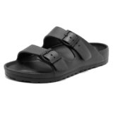Foinledr Sandali Comodi per Donna con Fibbia Regolabile, Pantofole Estive Antiscivolo per Uomo, Pantofole Unisex Morbide, Ciabatte Casual in Eva, Sandali Orthopedici Piatti con Suola Clog