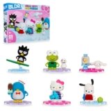 BLDR Hello Kitty and Friends Minifigures 6-Pack – Amazon Exclusive – Hello Kitty, Cinnamoroll, Pochacco, Tuxedosam, Keroppi, & Badtz-Maru – 8+, 0226