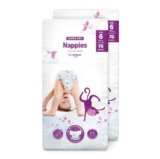 by Amazon Ultra Dry Nappies – Taglia 6 (oltre 15kg) – con Canali – 140 Pannolini (2 Confezioni da 70) (Stesso Prodotto Commercializzato in Precedenza con il Marchio Mama Bear)