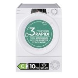 Candy RapidÓ RO EH10N3TE-S Heat Pump Dryer, 10 kg, Inverter Motor, Easy Ironing Program, Wi-Fi + BLE Connectivity, 85 x 59.6 x 58.5 cm (H x W x D), White-Class C [Energy Class C]