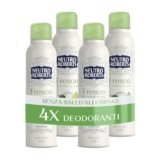 Neutro Roberts, Deodorante Spray Fresco Verde, Té Verde e Lime, Zero Sali di Alluminio, Zero Macchie, con Puro Olio di Glicerina, Deo Uomo e Donna, Dermatologicamente Testato, 48h – 4 Pezzi da 150 ml