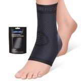 Cavigliera Ortopedica, Tutore Cavigliera Sportiva per Distorsione, Caviglie Deboli, Fascite Plantare, Tendinite Di Achille e Artrite, Elastica Supporto Cavigliera Ortopedica per Donna/Uomo, Nero, L