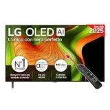 LG OLED AI B5 TV 48 pollici, Smart TV 4K, Processore α8 Gen2, webOS con AI, Dolby Vision e Atmos, Gaming con VRR, GSYNC e FreeSync 4K@120Hz, 4 HDMI 2.1, Alexa, OLED48B56LA 2025