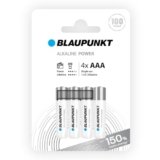 BLAUPUNKT AAA batterie alcaline, confezione da 4, per gli orologi a parete e telecomandi TV, LR03BPO/4CP