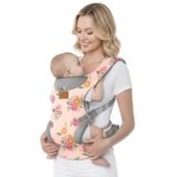 YooxAromr Marsupio Neonato,Ergonomico Regolabile Marsupio per Neonati 3-36 Mesi(3-30kg),Confortevole Fascia Neonato con Poggia Testa,Rosa