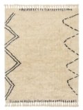 RugVista Rifka, Tappeto, 200 x 300 cm, Rettangolare, Pelo lungo, Soggiorno, Camera da letto, Lavabile solo a secco, Off Bianco/Nero