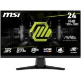 MSI MAG 242F Monitor Gaming da 24″ – FHD (1920×1080), Rapid IPS, 200Hz, 0.5ms, HDR Ready, AMD FreeSync Premium, Eye Care, HDMI 2.0b, DP 1.2a, Senza Cornice, Inclinabile, Montaggio VESA – Nero