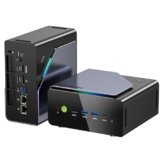 Mini PC Gaming AMD Ryzen 7 H 255 (upgrade 8745HS, fino a 4,9 GHz), Mini PC barebone (NO DDR, NO SSD) supporta DDR5, PCIe 4.0 x4, USB4.0, LAN 2.5G, Quad Display 4K, OCuLink – Gaming, Ufficio e Business