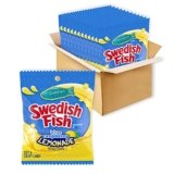 SWEDISH FISH Blue Raspberry Lemonade Soft & Chewy Candy, Bulk Candy, 12-3.59 oz Bags