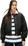 Tommy Jeans Tjw Essential Bomber Jacket Dw0Dw22046, Black (Black), S Donna