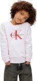 Calvin Klein CK Monogram Terry CN Sweatshirt Iu0iu00714 Felpa Pullover, Pink (Pearly Pink), 4 Years Unisex-Adulto