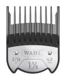 WAHL Premium Magnetic Attachment Combs, #1.5, 4.5mm, pettini guida per tagliacapelli, accessori per tagliacapelli e rifinitori, nero, Kuno, Chromstyle, Genio