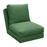 EVERGREENWEB – Piccolo Divano Letto Salvaspazio, Poltrona con Schienale Pieghevole 5 Livelli, Tessuto Sfoderabile Verde, Comodo Pouf Letto 2in1 Trasformabile in Materasso Singolo, Cuscino Rimuovibile