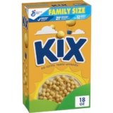 Kix Whole Grain Breakfast Cereal, Crispy Corn Cereal Puffs, Family Size, 18 oz