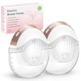 Haokoo Tiralatte Elettrico Indossabile – Integrato Tira Latte Neonati Elettrico Portatile, Protezione Della Privacy, 3 Modalità e 12 Livelli, Flange da 17/19/21/24 mm, 2 Pezzo
