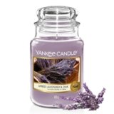 Yankee Candle Scented Candle | Candela in giara grande della Lavanda Essiccata e Quercia | Candele a lunga combustione: fino a 150 ore | Regali perfetti per le donne