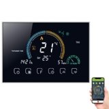 Decdeal Termostato WiFi per Caldaia a Gas – Controllo App Vocale/LCD Retroilluminato Visualizzazione dell’umidità e UV,Termostato Programmabile Compatibile con Alexa Google Home