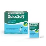 DulcoSoft Lassativo con Macrogol, Rimedi Stitichezza Adulti e Bambini – Senza Glutine, Senza Zucchero – Lassativo Delicato per Irregolarità Intestinale, Stipsi (20 Bustine)