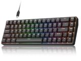Dierya DK68C HE Rapid Trigger Tastiera meccanica da gioco con interruttore magnetico, illuminazione RGB, cavo di tipo C, tastiera compatta a 68 tasti, rollover N-Key, compatibile con Windows/Mac/Linux