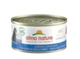 Almo Nature HFC Complete, Alimento Umido per Gatti Adulti – Tonno con Zucca, Senza Glutine- 70g, Confezione da 24