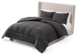 UGG Full/Queen Comforter Set with 2 Pillow Shams, Lightweight Down Alternative Blanket, Reversible Cozy Warm All Season Washable, Hypoallergenic Bedding Set, Charcoal Grey (Leonora)