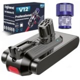 Ecovoltix Batteria per Dyson V12, Batteria per V12Detect Slim SV20 SV26 SV30 SV34 SV35 SV46 965470-01 394167-1 386706-85