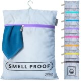Mesh Laundry Bags for Delicates – MUMI Travel Laundry Bag with Hanger & Pouch | Large Lingerie Wash Bag for Washing Machine, Baby Clothes, Gym & Travel | Odor-Resistant Laundry Mesh Bag – Purple