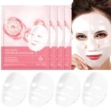 Bio Collagen Real Deep Mask, Maschera Collagene Viso, Maschere Viso Idratante, Collagen Mask Overnight, Affinamento dei Pori, Trattamento Delle Rughe (4 PCS)
