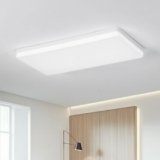 EASY EAGLE Plafoniera Led Soffitto Rettangolo 50x25CM, 50W Lampadario Cucina 6500K, 6800LM Lampada da Soffitto per Camera da Letto Soggiorno Ufficio Bagno