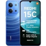 XIAOMI Redmi 15C, Smartphone 4+256GB, Display 6,9″ 120Hz, 7,99mm, MediaTek Helio G81-Ultra, Dual camera da 50MP, Mega batteria da 6000mAh, Garanzia 2 anni, Blu, Caricabatterie non incluso
