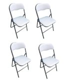 AVANTI TRENDSTORE – Omnis – Sedia pieghevole in tubolare d’acciaio nero con sedile e schienale imbottiti. Disponibile in diversi colori. Dimensioni LAP ca. 43,5x80x44 cm