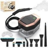 Pulitore Vapore Casa, Pulitore a Vapore Portatile,1500 W ad Alta Pressione, Tempo di Riscaldamento 15s, Serbatoio d’Acqua 1,8L, 12 Accessori per Auto, Casa e Cucina