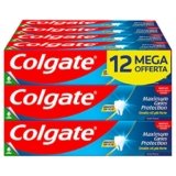 Colgate Dentifricio Maximum Caries Protection 12 Confezioni da 75 ml | tecnologia anticarie superiore***| Smalto 4x più forte | dentifricio al fluoro con arginina | ottimo sapore di menta