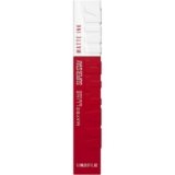 Maybelline New York Tinta Labbra a Lunga Durata, Effetto Matte e Colore Intenso, Tenuta fino a 16 Ore, No Transfer e Senza Sbavature, SuperStay Matte Ink, Tonalità: Pioneer (20), 5 ml