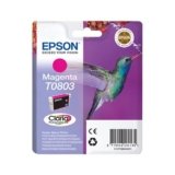 Epson T080 Serie Colibrì, Cartuccia Originale Getto d’Inchiostro Claria Photographic, Formato Standard, Magenta