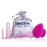 Set Coppettazione Viso Silicone – Coppettazione Massaggio – Riduzione Doppio Mento – Coppetta Cellulite – Coppette Anticellulite – Vacuum Viso e Corpo – Cupping Kit da Sandine (Rosa 5 pezzi)