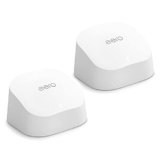 Router wi-fi mesh Amazon eero 6 | Ethernet 500 Gbps | Fino a 280 m² | Connessione di oltre 75 dispositivi | Confezione da 2 | Modello 2021