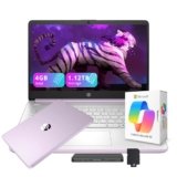 HP Flagship 14″ HD Student&Business Laptop with AI Copilot, 13th Gen Intel 4-Core, 4GB RAM, 1.12TB Storage (128GB UFS + 1TB Docking Station), 1 Year Office 365, Wi-Fi 6, Win 11 S, Lavender Purple