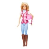 Barbie – Malibu, bambola bionda con outifit e accessori da equitazione inclusi, ispirata alla serie Netflix I misteri ricerca del cavallo scomparso, 3+ anni, HXJ38