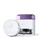ECOVACS DEEBOT MINI Robot Aspirapolvere Lavapavimenti, 9000Pa, ZeroTangle 2.0, TrueMapping 2.0, Asciugatura ad Aria Calda 45°C, Svuotamento Automatico, Lavaggio Profondo Intelligente, Viola