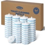 64 Count Toilet Wand Refills for Clorox Toilet Wand, 5X Cleaning Power Toilet Bowl Cleaners with Exclusive Formula, High-Density Disposable Toilet Brush Scrubber – No Falling Apart, Fresh Fragrance