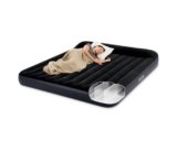 Intex 64144 – Materasso Gonfiabile Dura-Beam Pillow Rest Classic Matrimoniale King, PVC, Nero, 183x203x25 cm