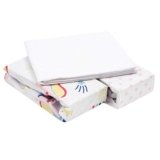 FlyIdeas Set 2 Lenzuola 90×50 cm + 1 Coprimaterasso Culla 90×50 Impermeabile – 100% Cotone – Lenzuola per Culla 90×50 Morbide e Traspiranti, Compatibili con Neste
